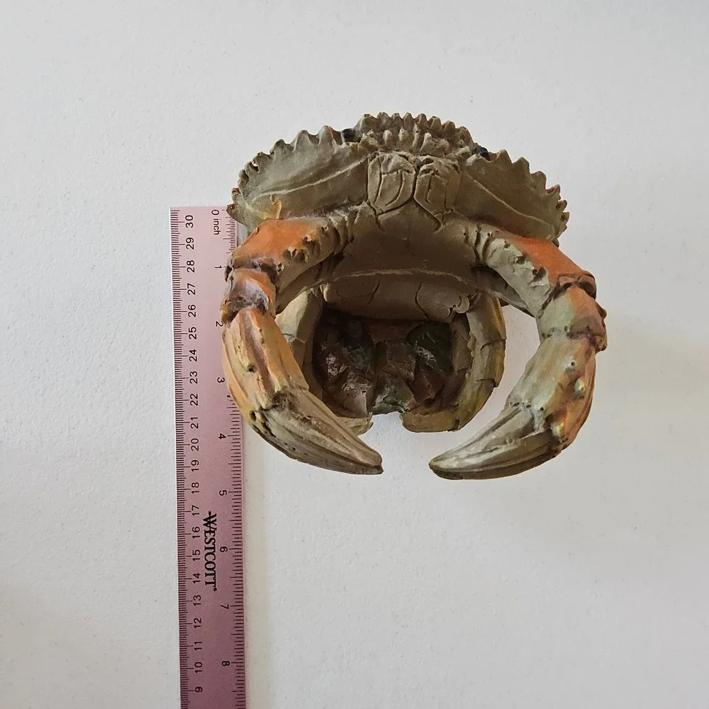 Coastal Crab Wine Bottle‎ Holder Nautical Beach Bar Decor Rustic Cottagecore